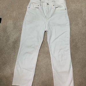 JCrew White Slim Boyfriend Jeans